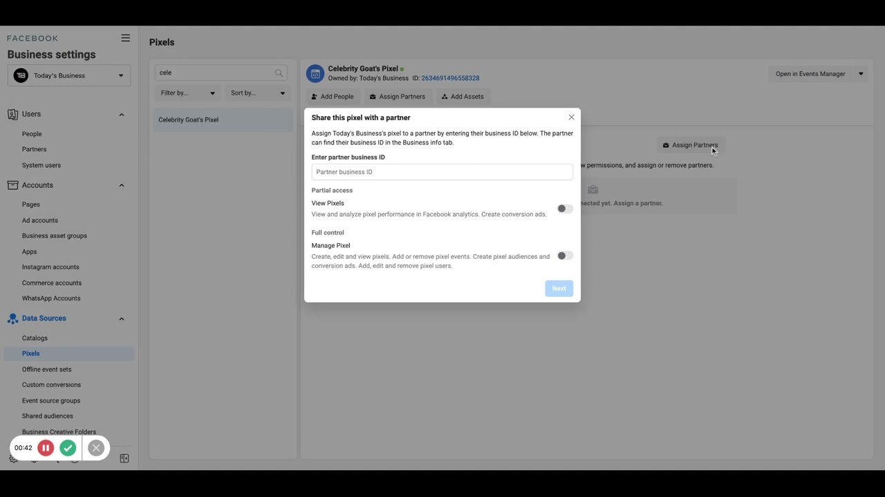 How to Share Facebook Pixel with TB