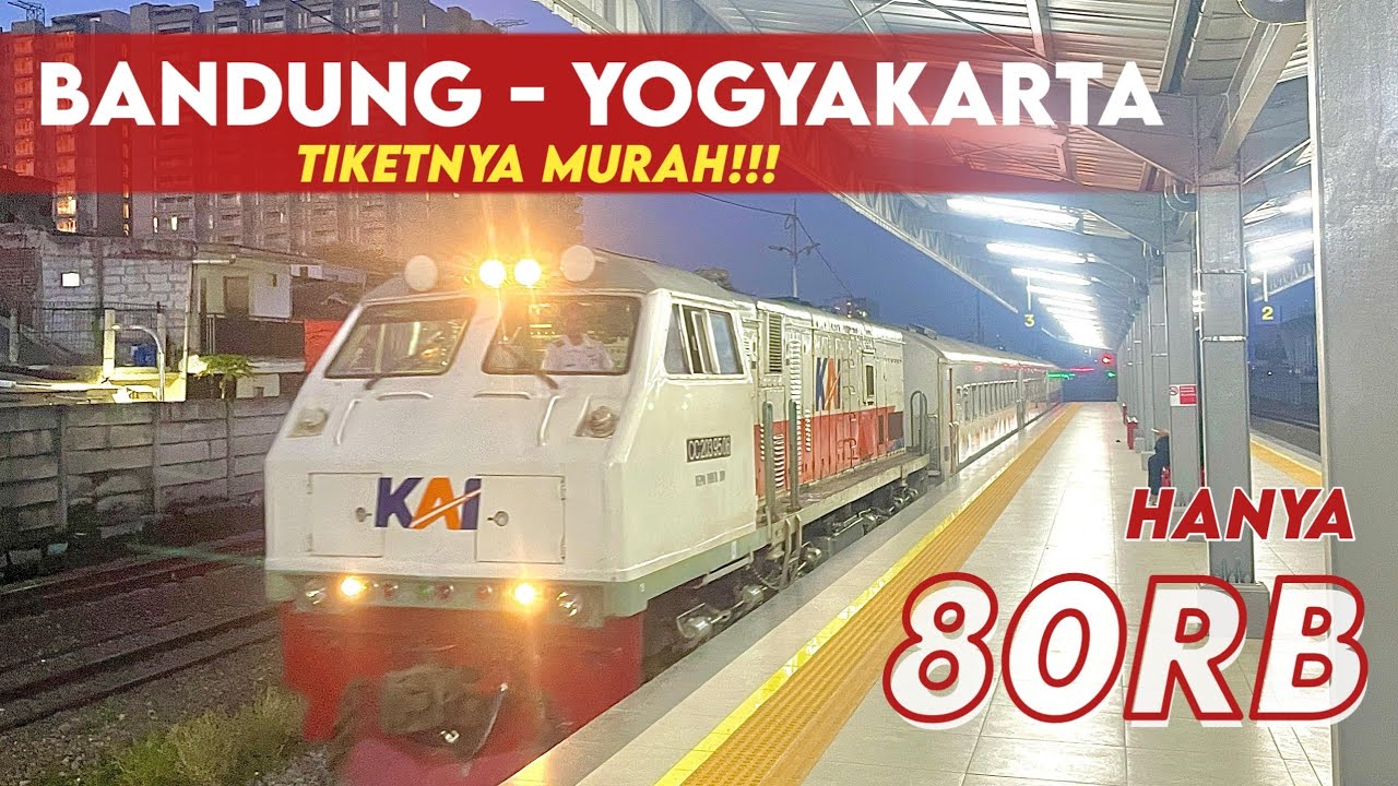 OLAHRAGA PUNGGUNG BARENG KA KAHURIPAN‼️ | Tips Hemat Naik Kereta Ekonomi Bandung - Yogyakarta
