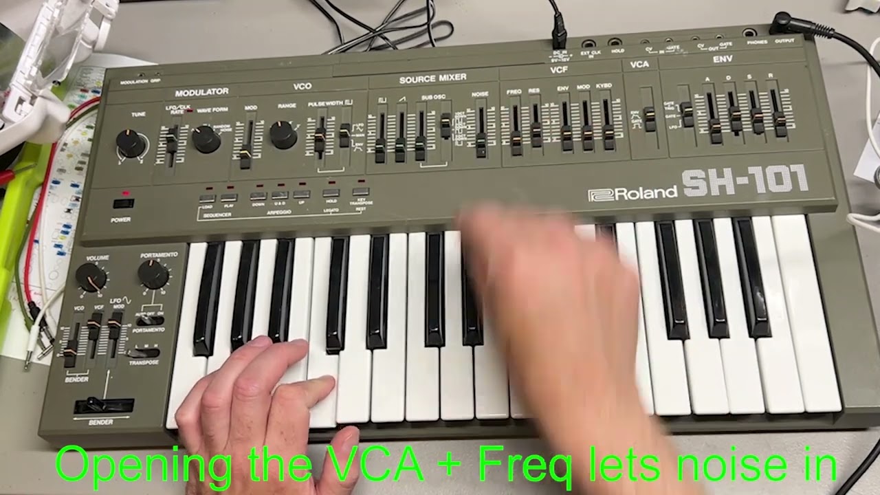 Roland SH-101 VS My 101-VCF Noise Floor (and What to Do About It)