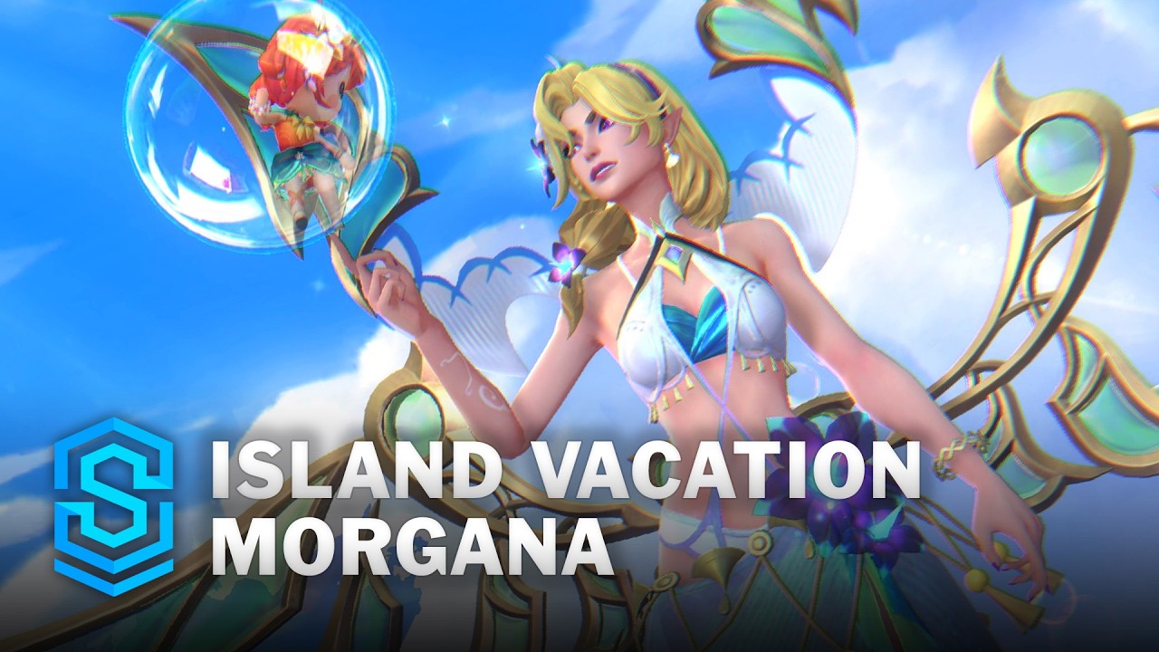 Island Vacation Morgana Wild Rift Skin Spotlight