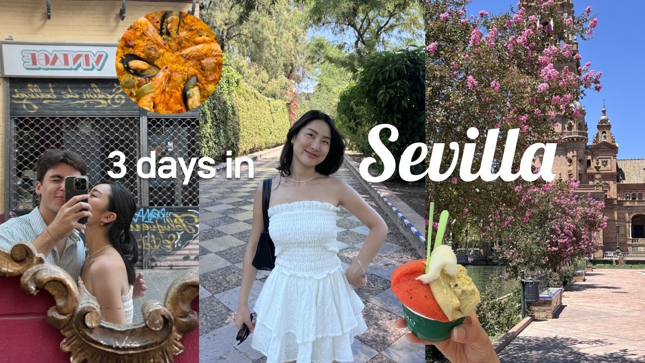 sevilla vlog | visiting Alcázar, Las Setas de Sevilla & Plaza de España | paella & tapas 🥘🍨🍴