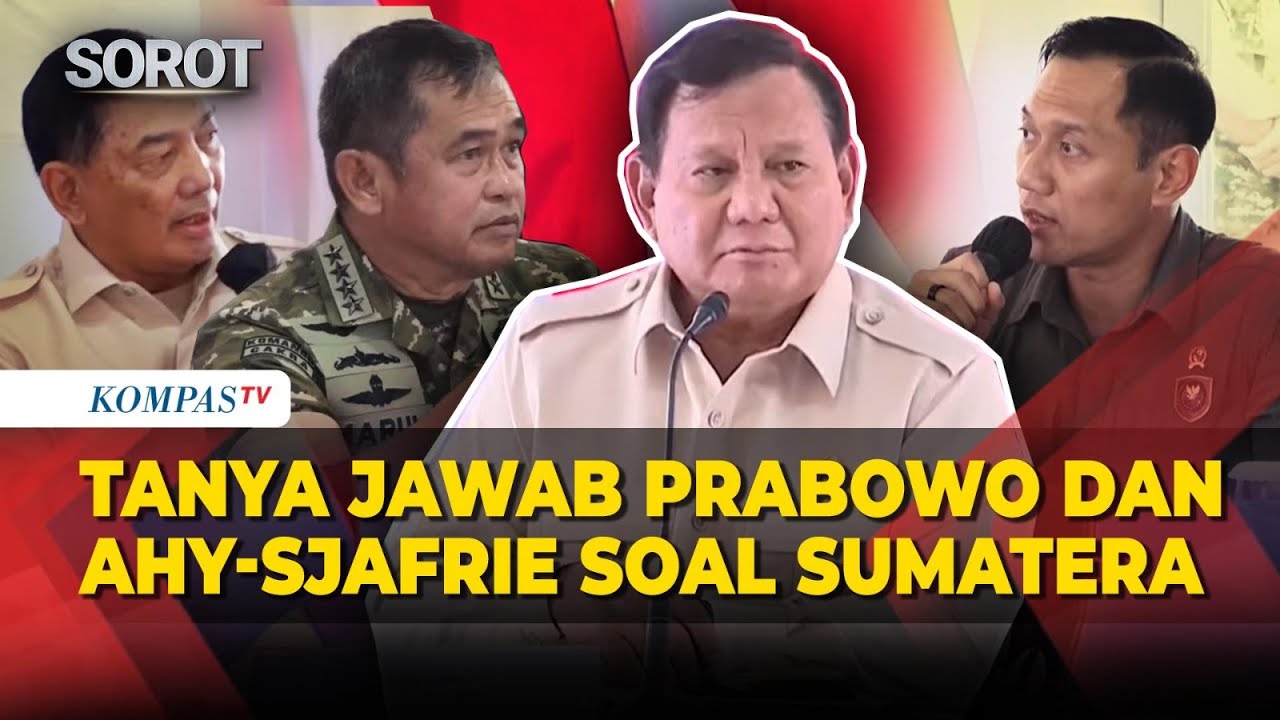 [FULL] Tanya Jawab Presiden Prabowo & Menko AHY–Menhan Sjafrie, Rapat Pascabencana di Aceh Tamiang