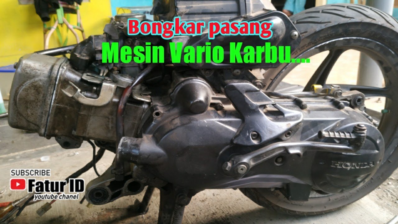 Cara Bongkar Pasang Blok Mesin Vario Karbu