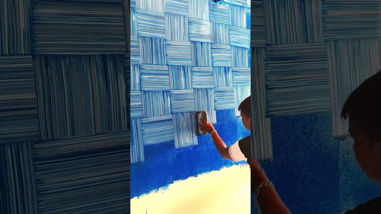 Asian paint wall texture basket#viralvideo #wall #wall #paint #shorts #vlog #wallpaper #reels