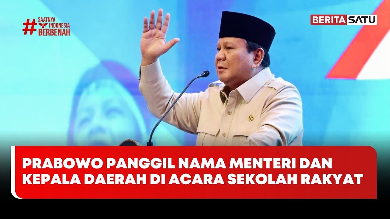 Prabowo Panggil Nama Menteri dan Kepala Daerah di Acara Sekolah Rakyat, Ini Alasannya #beritasatu