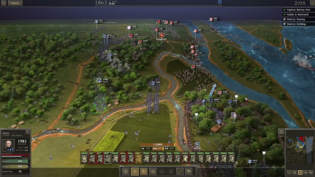 Ultimate General Civil War Campaign: Nansemond River, Siege Of Suffolk & Supply Raid.