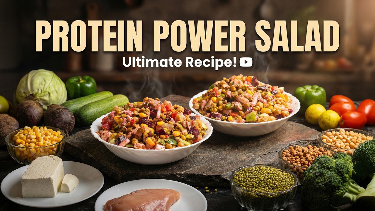 Protein Power Salad Recipe | High Protein Healthy Salad | Weight Loss & Muscle Gain Meal
