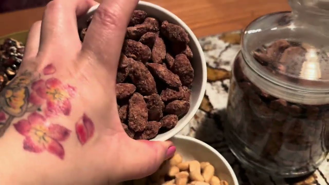 Cinnamon sugared almonds very yummy 