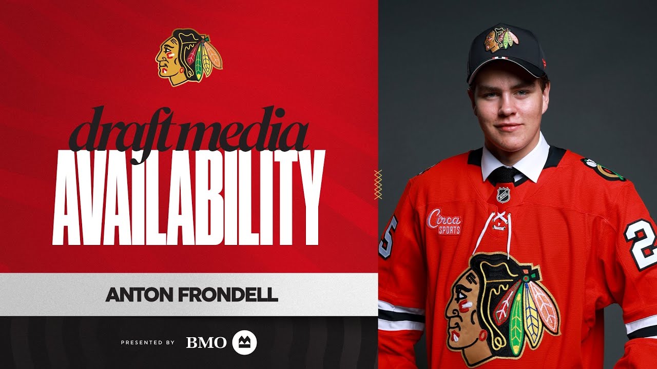 Anton Frondell on Being Selected Third Overall | Chicago Blackhawks