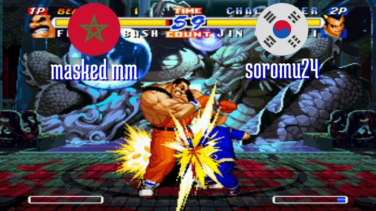 FT3 @rbff2h: masked mm (MA) vs soromu24 (KR) [Real Bout Fatal Fury 2 rbff2 Fightcade] Mar 17
