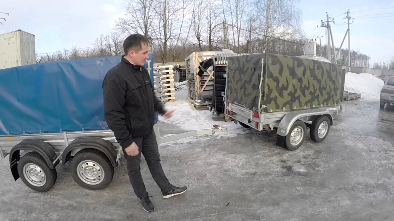 Двухосный прицеп МЗСА 817730.012. Обзор прицепа. ЦЛП АРИВА Уфа, Ижевск, Казань, Наб Челны, Чебоксары