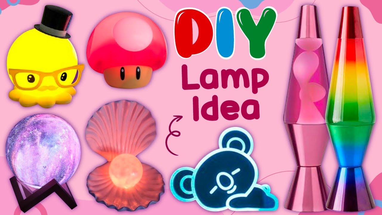 10 DIY HANDMADE LAMP IDEAS- PINTEREST ROOM DECOR IDEAS