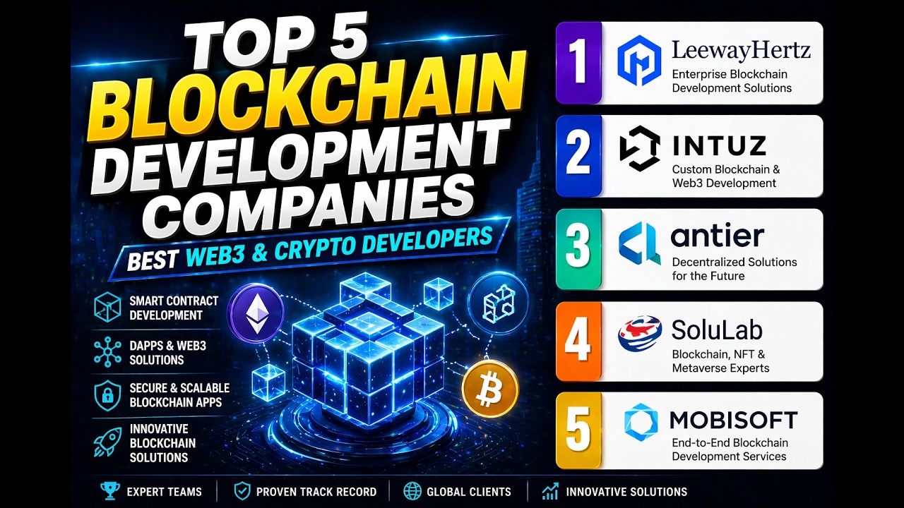 Top 5 Blockchain Development Companies 🚀 Best Web3 & Crypto Developers