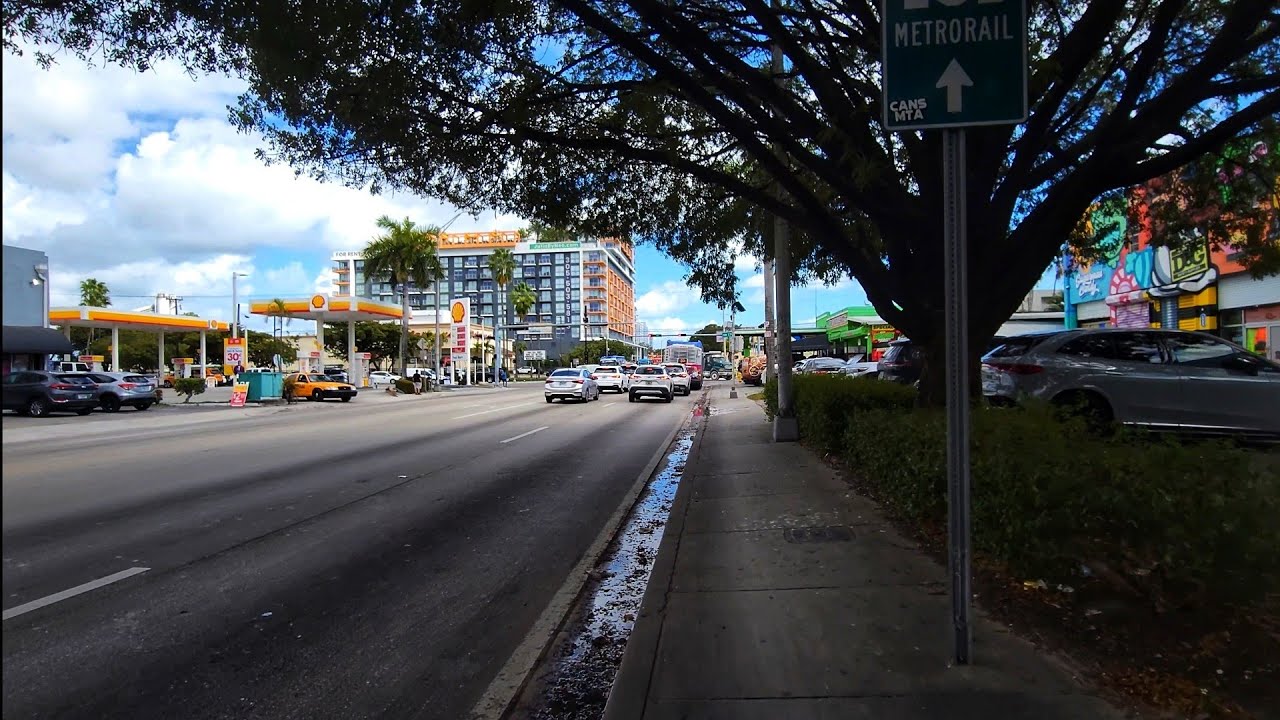 4K 20TH Street ( Street Adventure) , Winter Cycling Virtual Travel Tour , Miami FL , February 2026