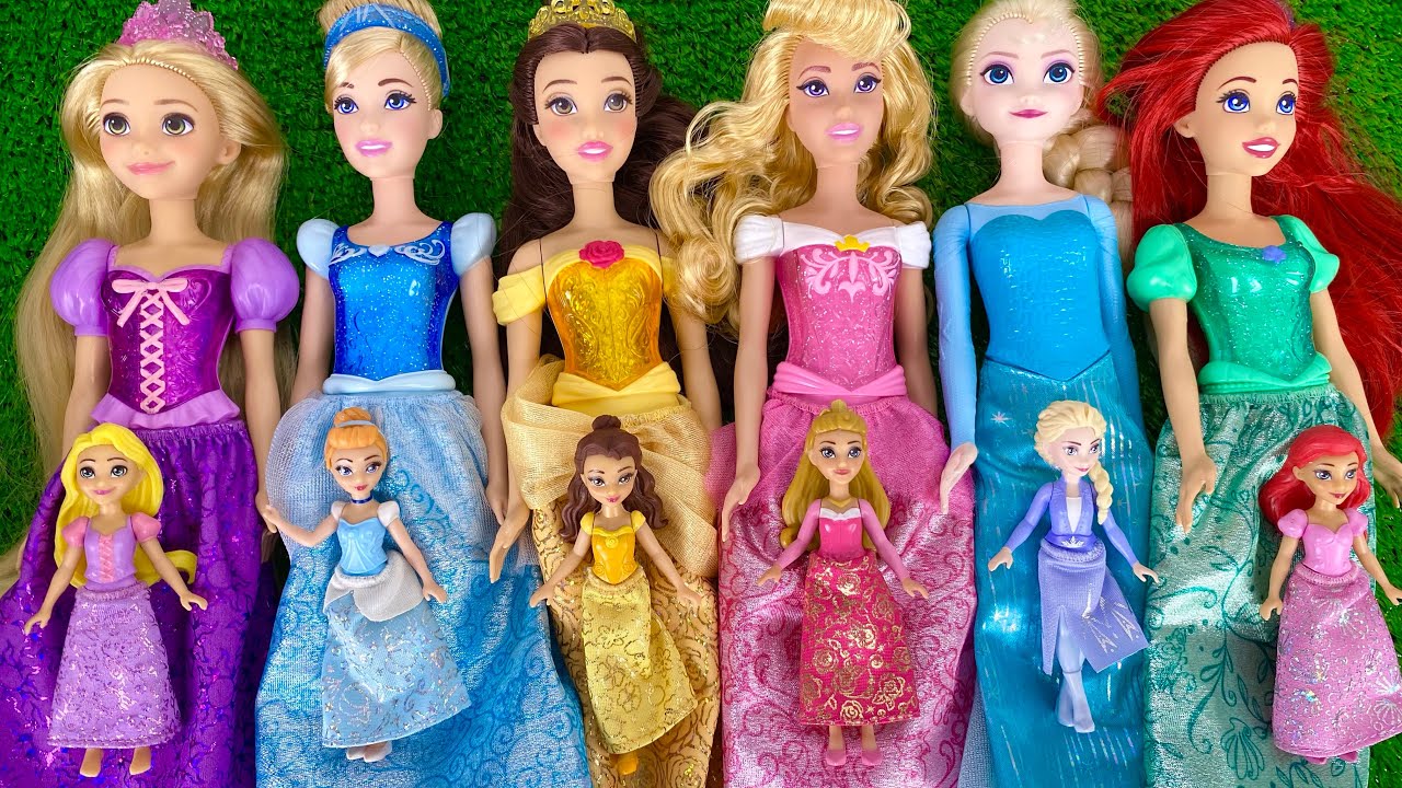 Disney Princess Doll Makeover ~ DIY Miniature Ideas for Barbie - Wig, Dress, Faceup, andMore! DIY