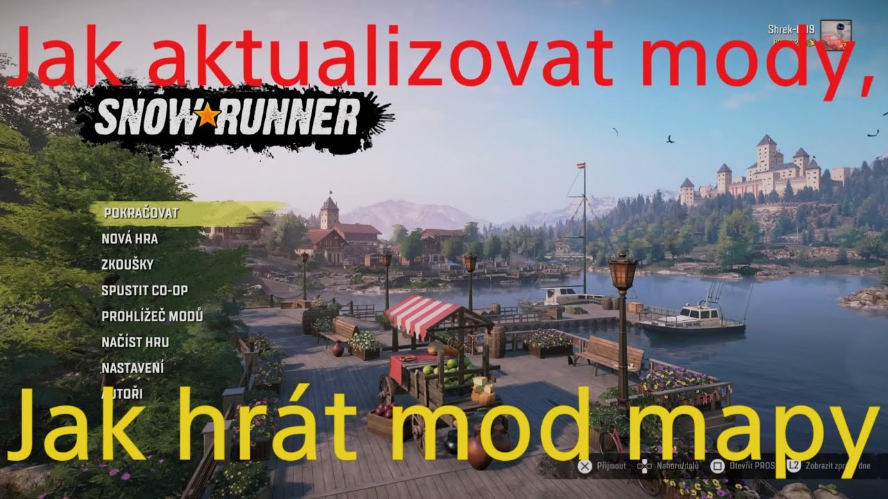 SnowRunner, PS 5, CZ/SK, Jak aktualizovat mody