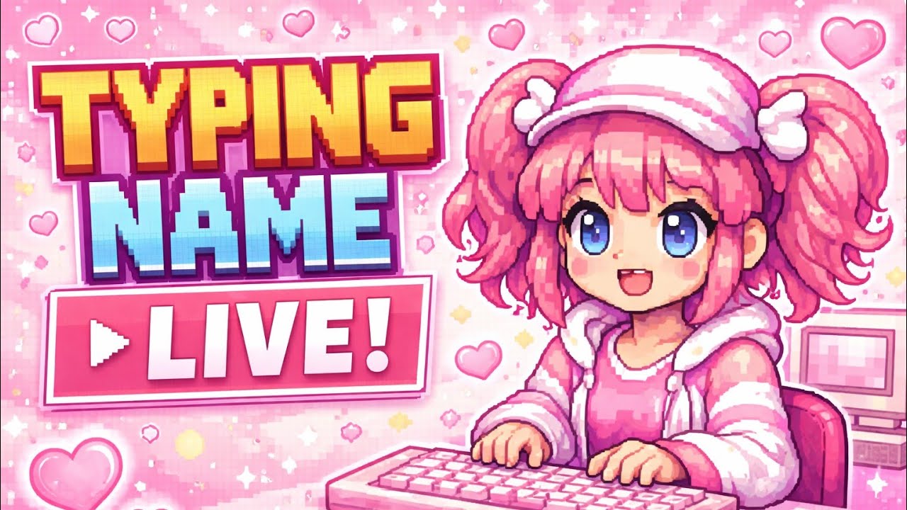 TYPE your name LIVE! ♡ | Read Description,Support is in the link below.