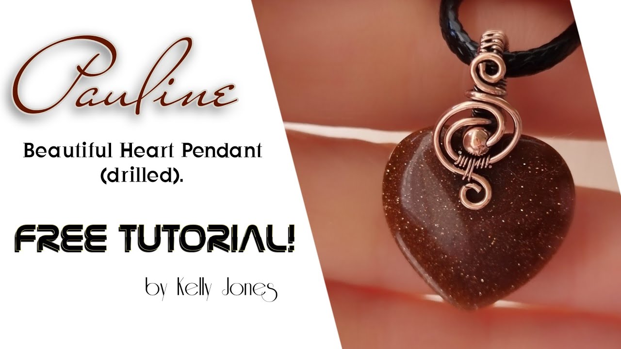 Heart Pendant Tutorial by Kelly Jones.