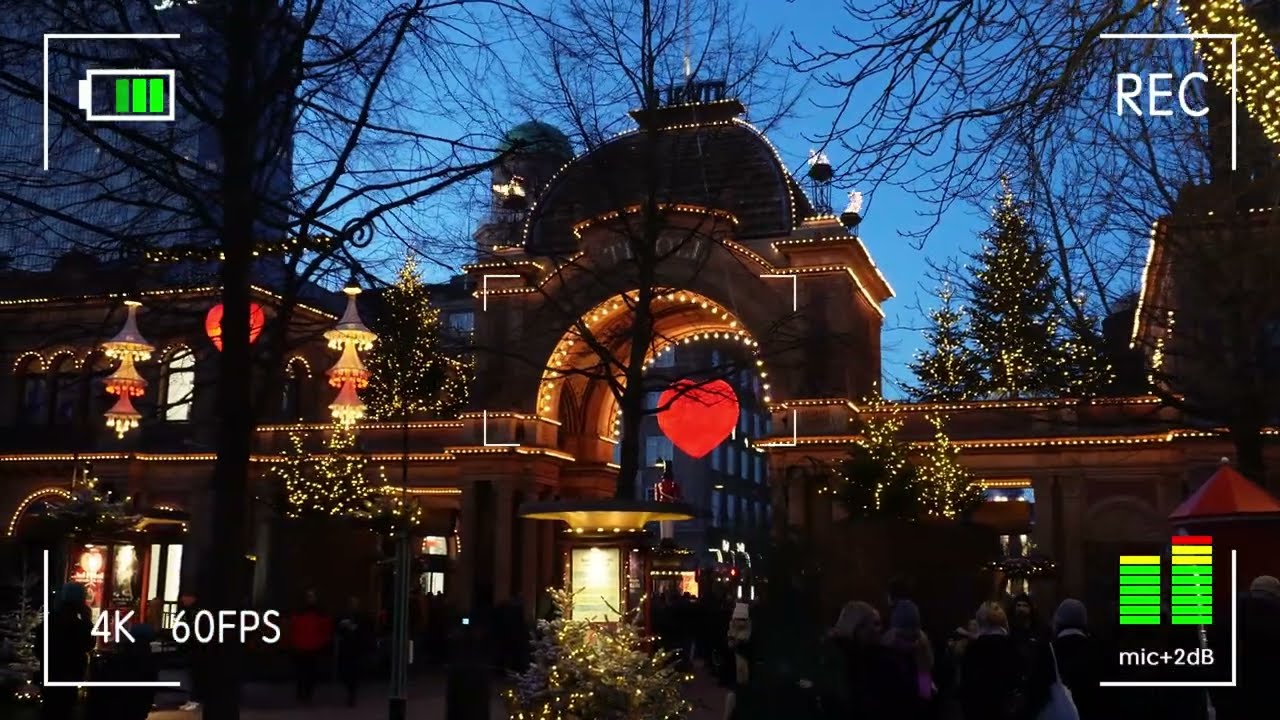 Christmas in Tivoli Copenhagen. كريسماس في كوبنهاجن (حديقة ملاهي)