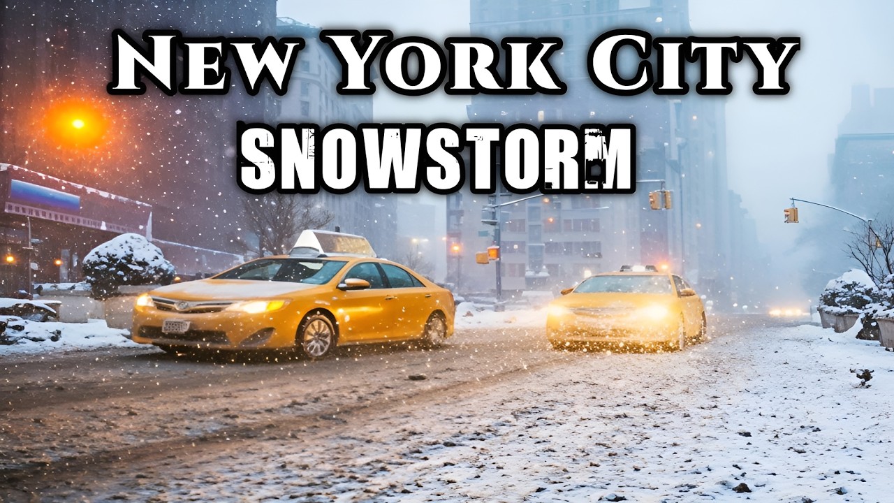 New York City BIGGEST Snowstorm of 2026 NYC BLIZZARD Heavy Snowfall Manhattan Snow Walk 2026