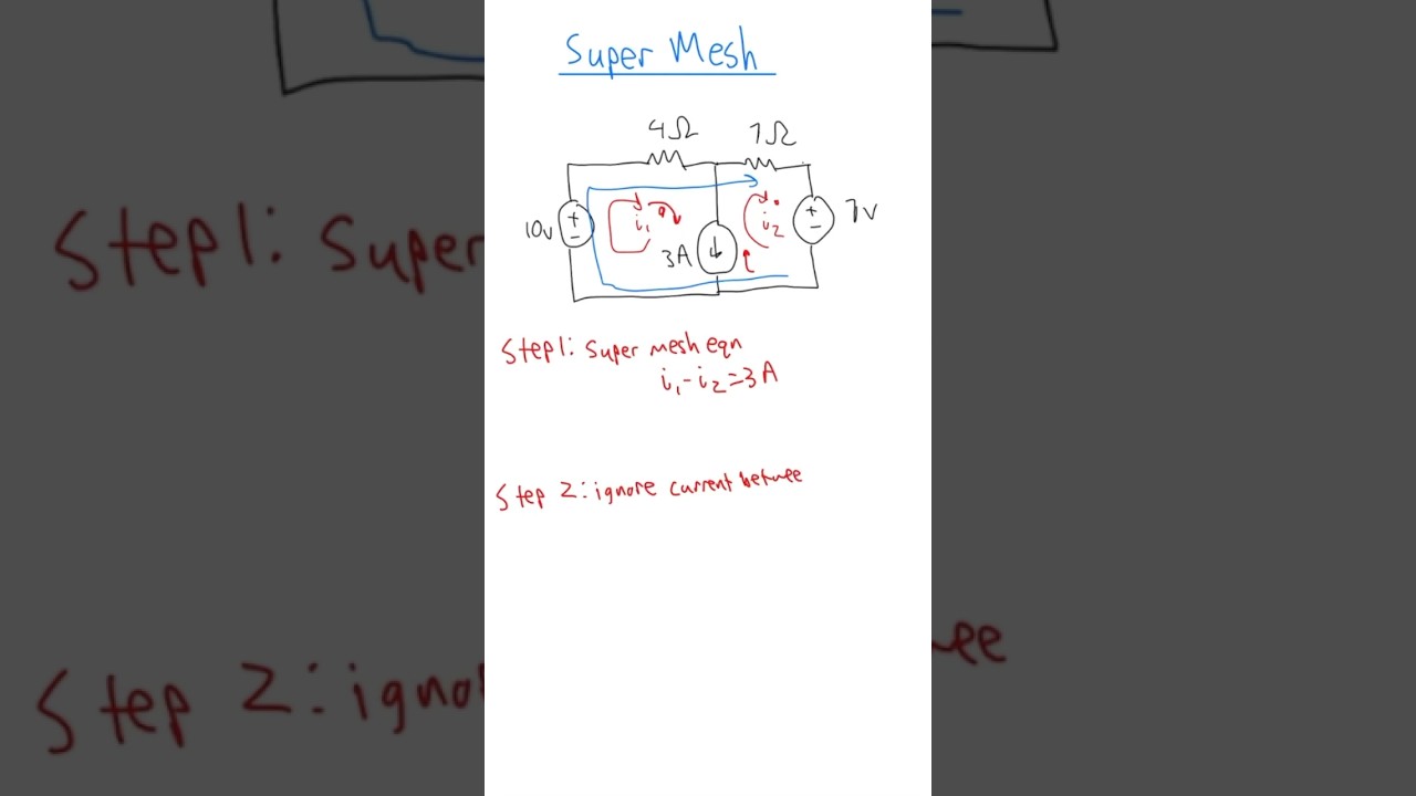 Как выполнить анализ схемы SuperMesh#circuits