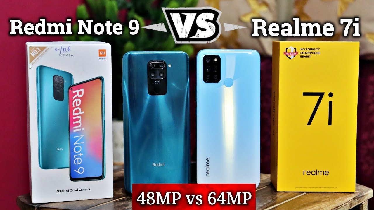 Realme 7i vs Redmi Note 9 🔥 64MP vs 48MP 📸  5000mAh🔋 Budget Kings सब पर भारी