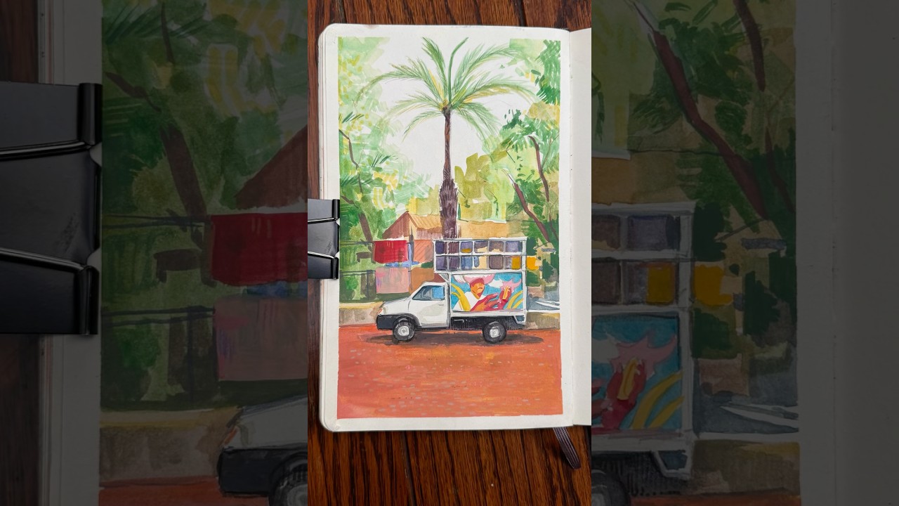 Gouache Sketchbook Session- CDMX.