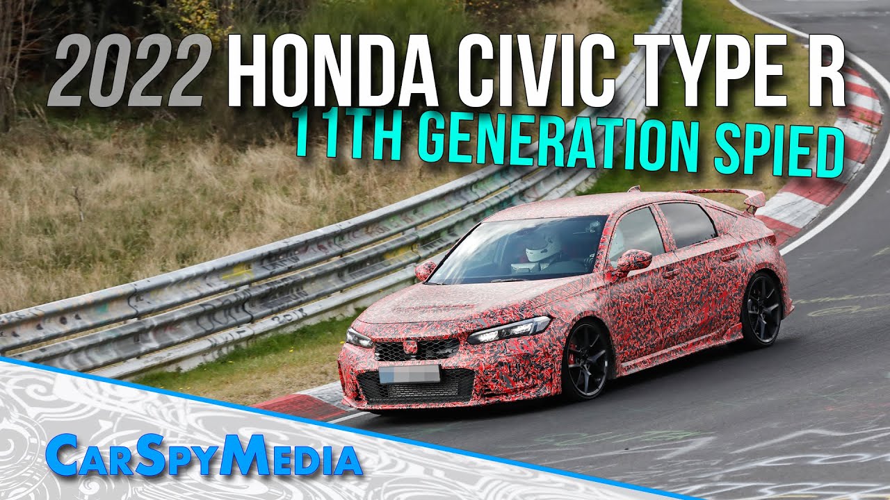 2022 Honda Civic Type R Prototype 11th Generation Spied Testing At The Nürburgring