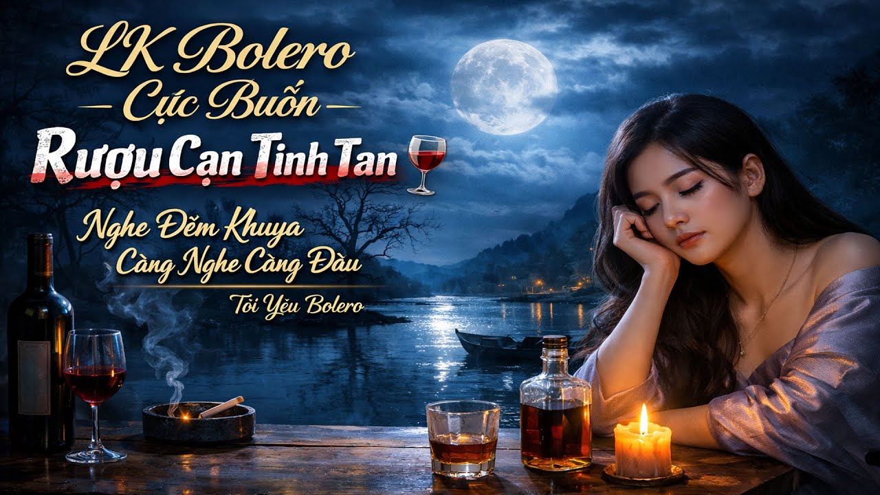 LK Bolero Buồn Rượu Cạn Tình Tan 🍷 | Nghe Đêm Khuya Càng Nghe Càng Đau – Tôi Yêu Bolero