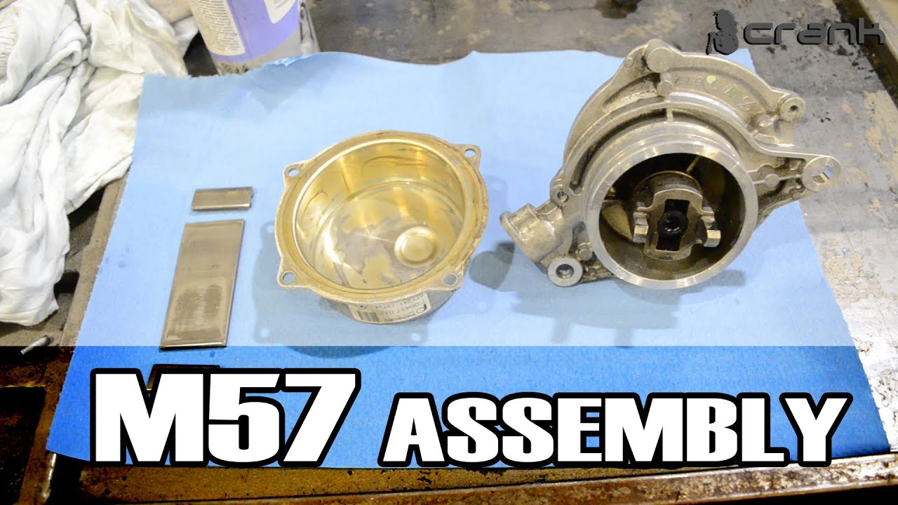 BMW M57 Oil Pan, Crankshaft Seal, Oil Cooler, Vacuum Pump Assembly