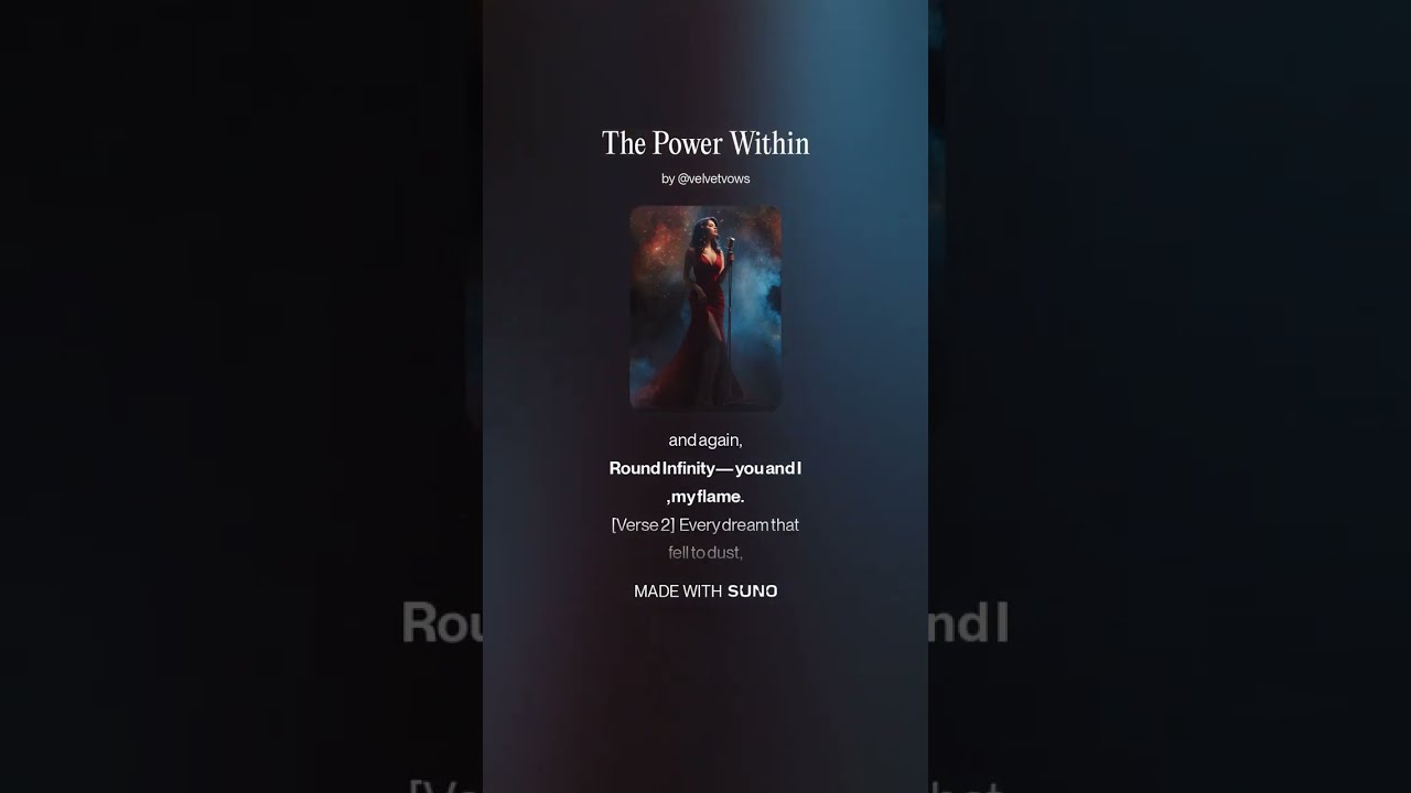 The Power Within (Round Infinity ♾️) &ndash; Female Version | Cinematic Velvet Vows Power Ballad