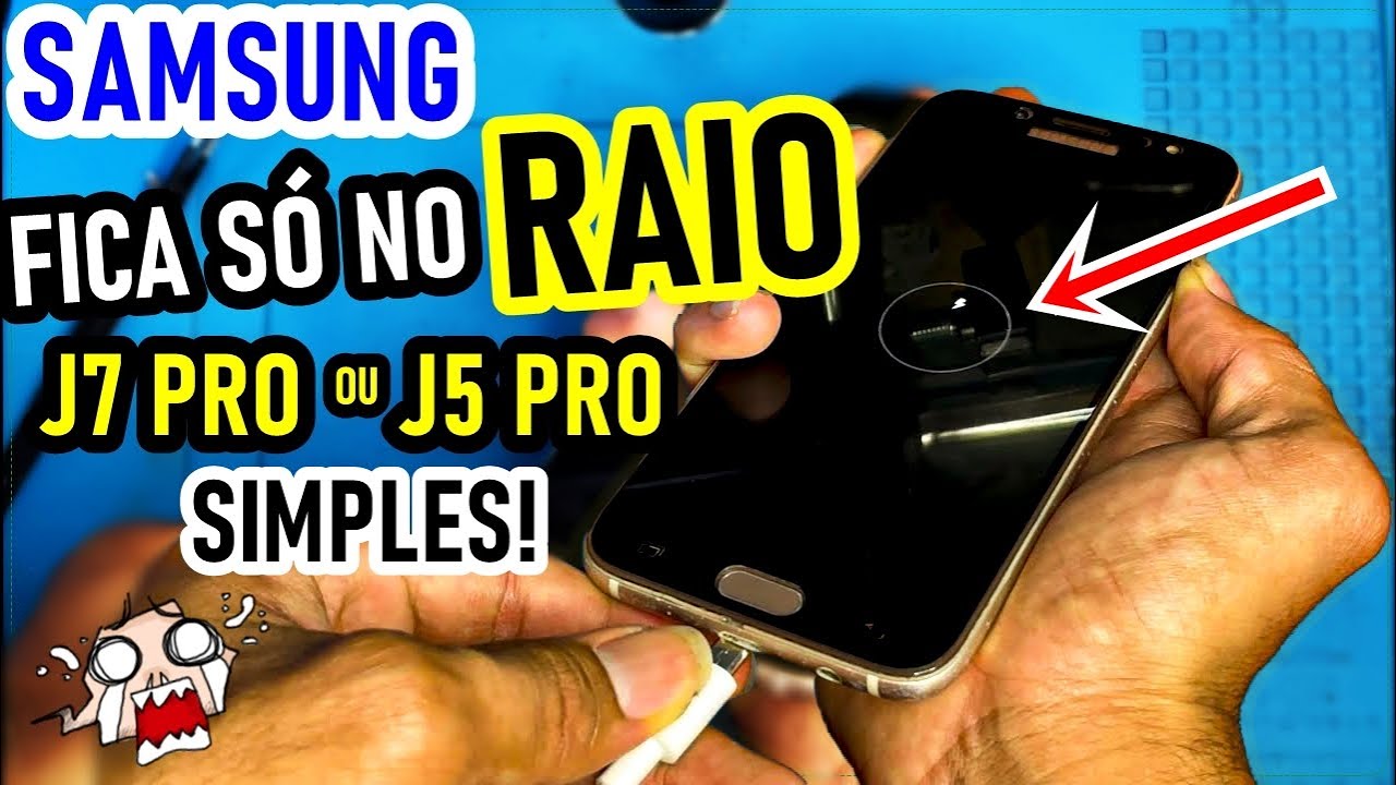 Celular J7 Pro, J5 Pro fica so no raio e não carrega. (TENTE ISSO PRIMEIRO EM SUA CASA) RESOLVIDO!