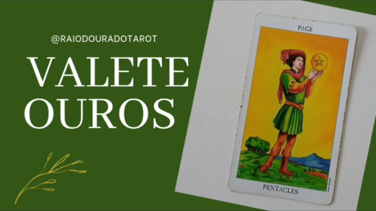 Estudo Introdutório do Tarô - Pagem ou Valete de Ouros @RaioDouradoTarot #estudointrodutoriodotaro