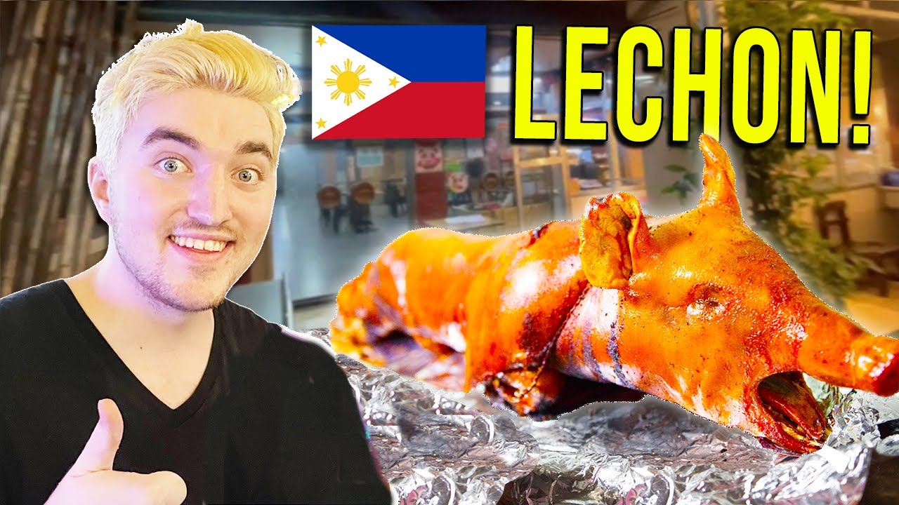Trying Filipino Lechon: Our First Encounter! 🇵🇭 (Quezon, Manila)