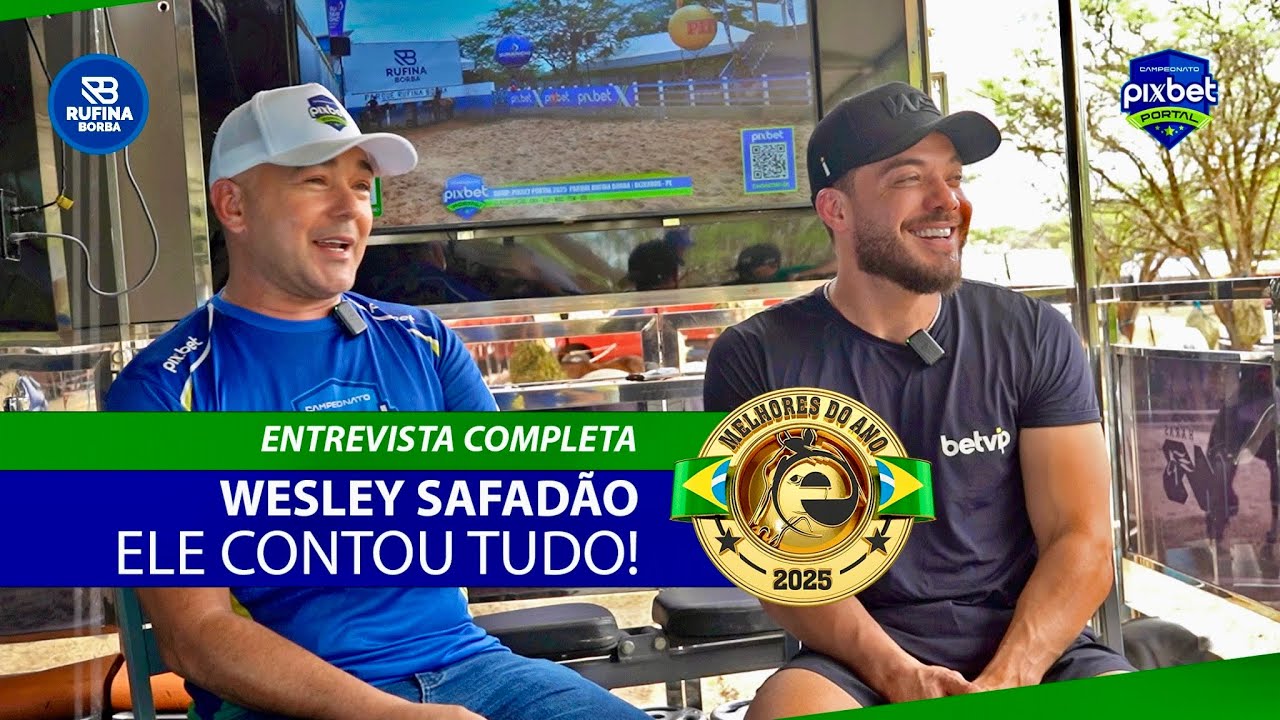 WESLEY SAFAD&Atilde;O CONTOU TUDO AO PORTAL VAQUEJADA | PARQUE RUFINA BORBA 2025 | VAQUEJADA AO VIVO 