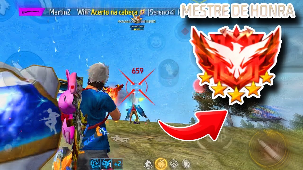 36 Kills! Finalmente Alcan&ccedil;ei a Liga Mestre De Honra 5 Estrelas!! Free Fire Mobile.