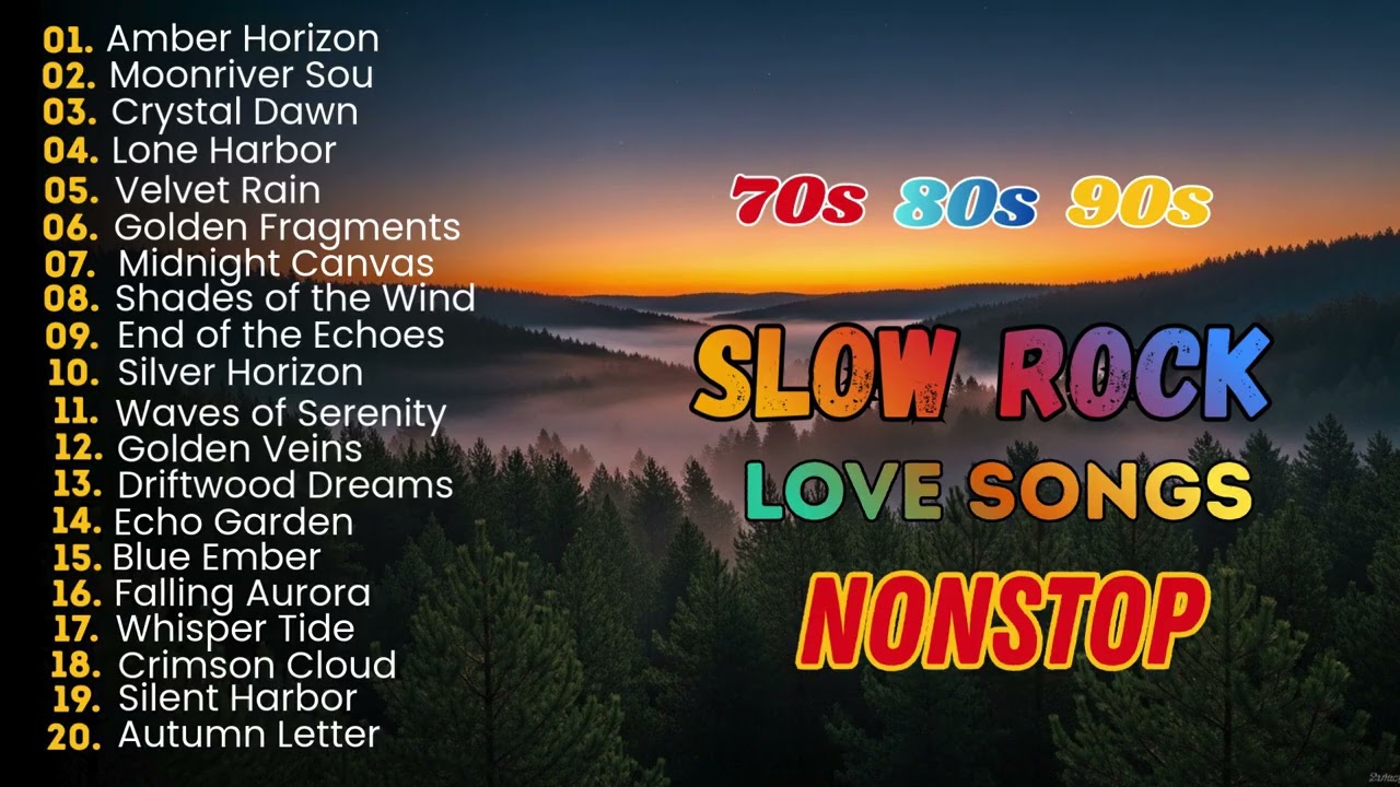 Slow Rock Love Songs Collection 70s 80s 90s | Soft Rock Ballads Full of Memories
