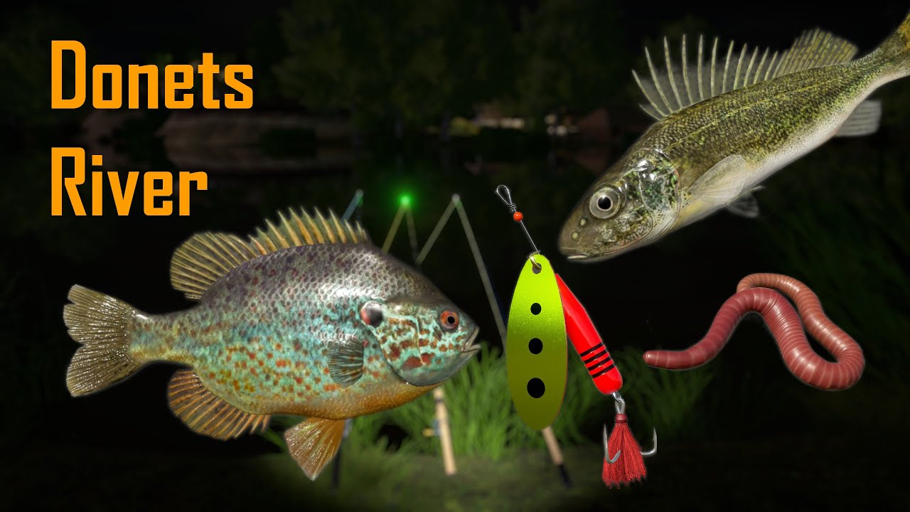 Donets River Spot |  pumpkinseed, ruffe, chub | Russian Fishing 4 RF4 #5