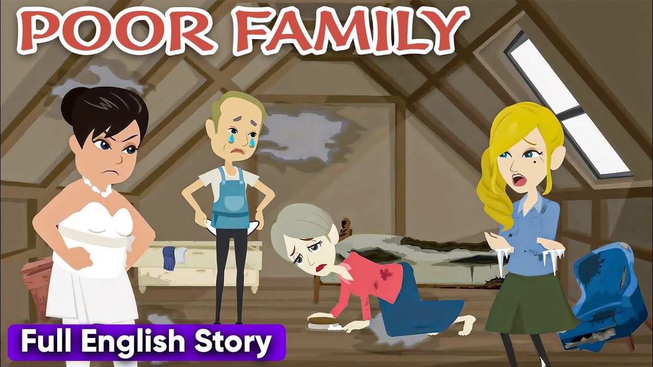 Poor Family Full Series | Animated story | English Story | English Conversation | Learn English