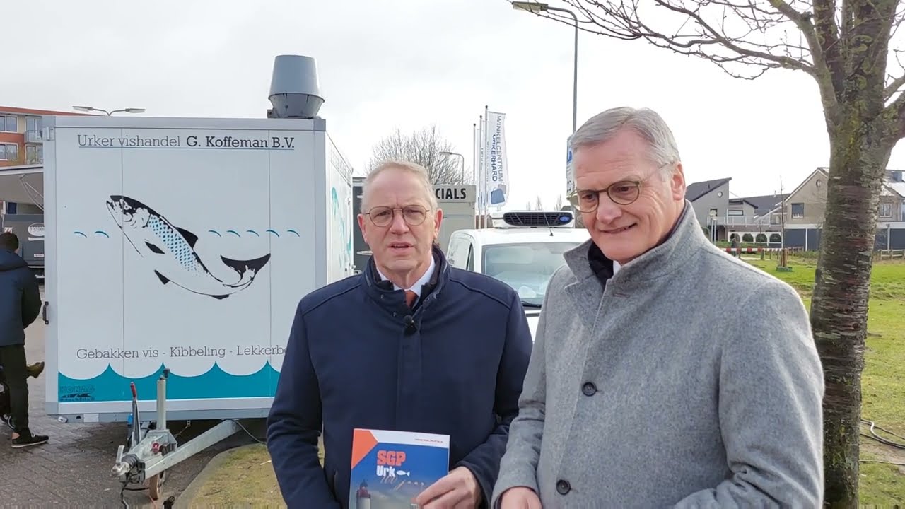 SGP Flevoland op de zaterdagmarkt in Urk - Geert Post & Peter Schalk