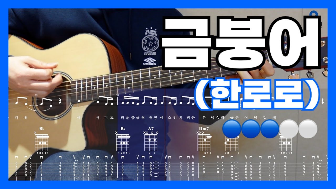 16. 한로로 - 금붕어 | Guitar Tutorial | Guitar Cover | 기타 레슨 | 기타 커버 | 통기타 코드