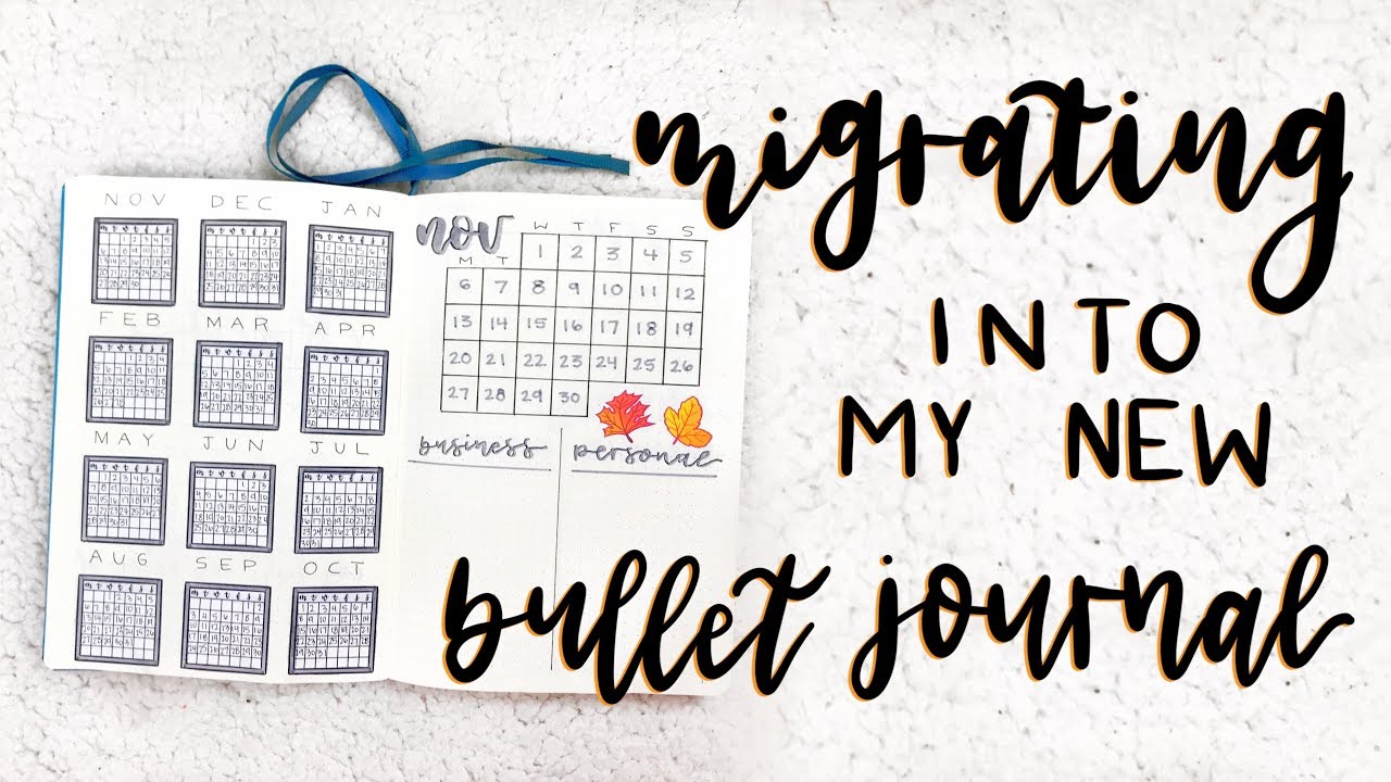 Migrating Into My New Bullet Journal || my third journal
