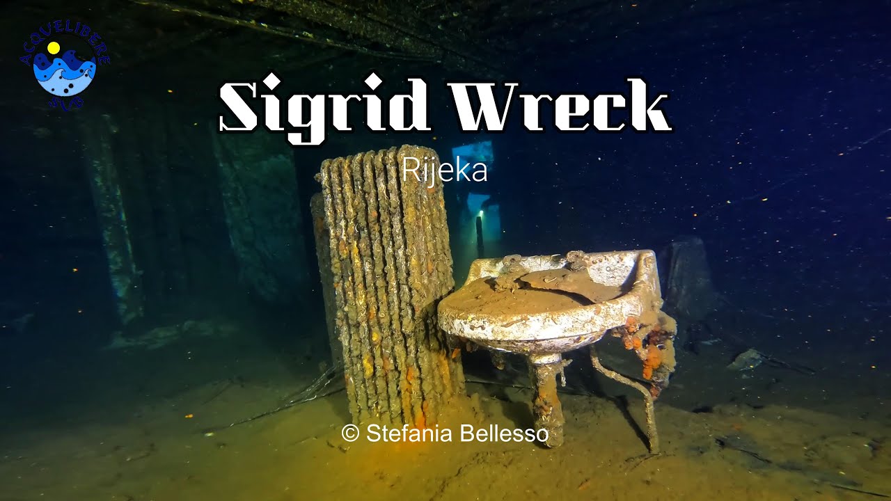 Il Relitto Sigrid, immersione sui Relitti di Rijeka in Croazia | The Sigrid Wreck - 4K