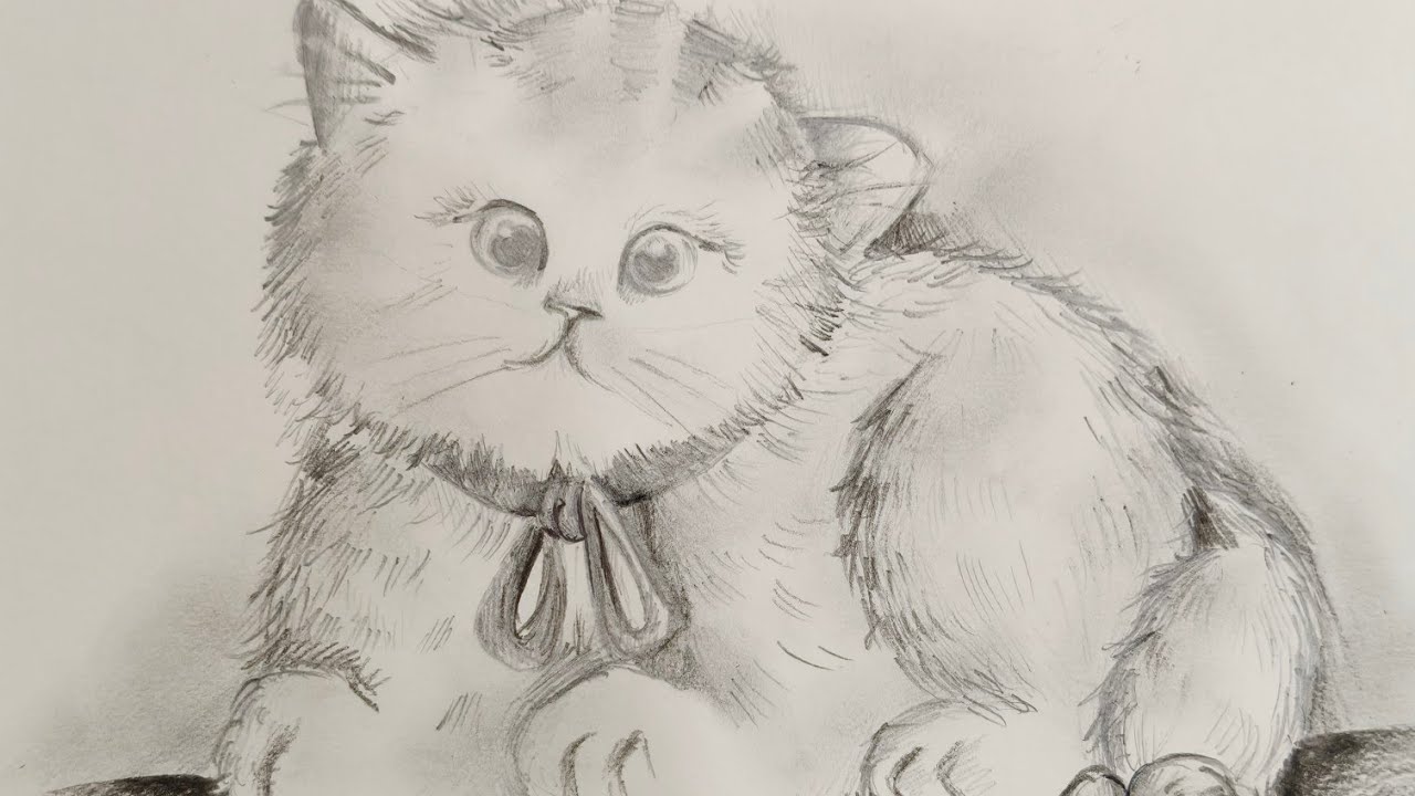 Cute kitten drawing 🐱🐈