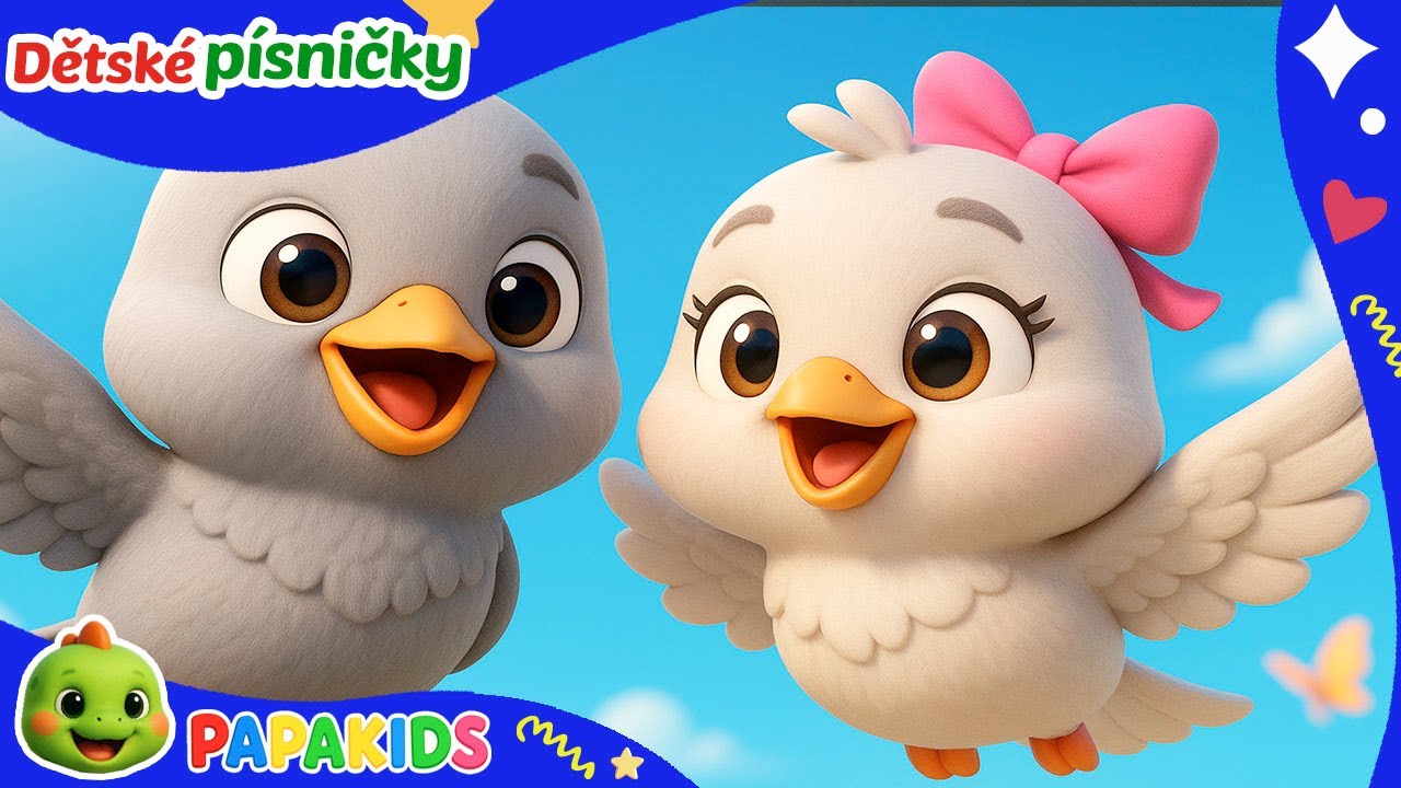 Holubičky l&eacute;taj&iacute; 🕊️ | Obl&iacute;ben&eacute; dětsk&eacute; p&iacute;sničky a ř&iacute;kanky pro nejmen&scaron;&iacute; | Sb&iacute;rka p&iacute;sni
