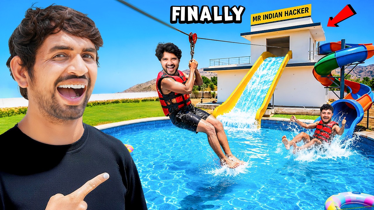 Unlimited Fun In New Personal Waterpark&hellip;😍 - All Water Slides Open | Part-10 | Day 54