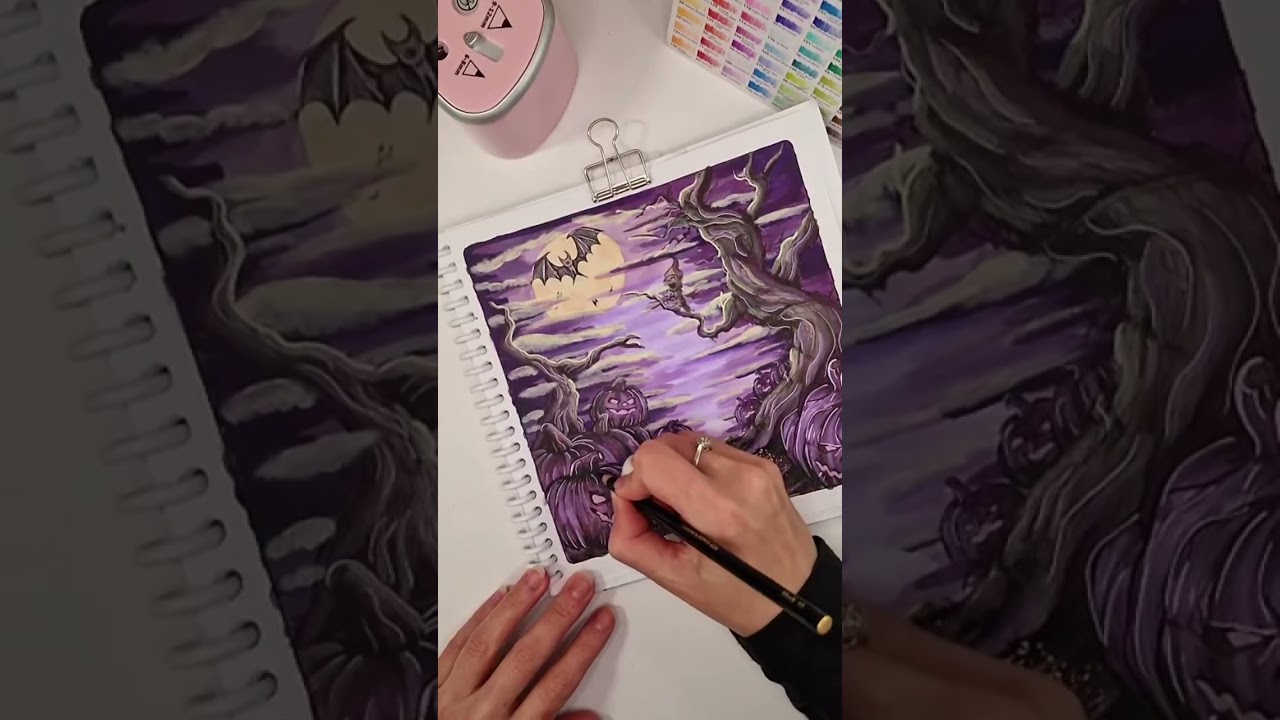 🦇 Tiny Nightmares 🎃  #Malbuch f&uuml;r Furchtlose bei AMAZON und digital bei Etsy   CLICK LINK IN BIO