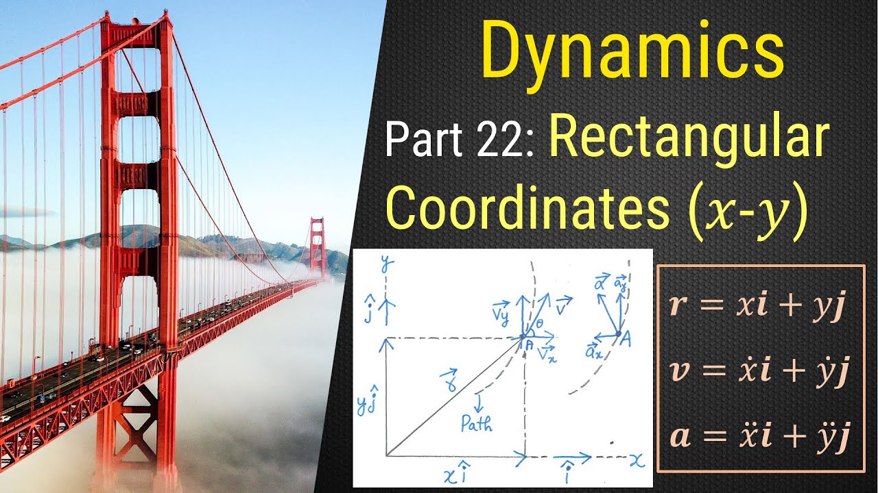 Part 22 - Rectangular (x-y) Coordinates - Kinematics of Particles