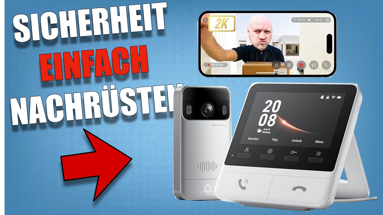 Türklingel mit Kamera & Monitor im Test – SwitchBot  nachrüsten an deiner Haustür! 🏡
