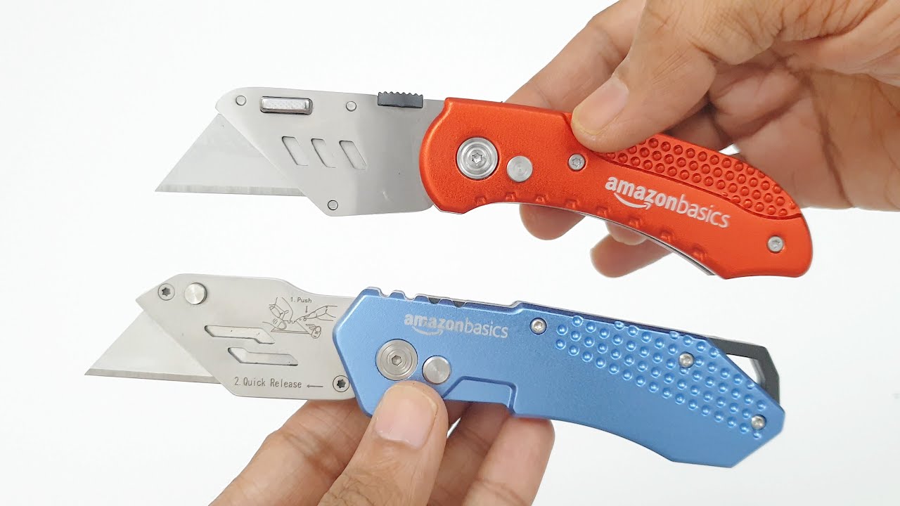 Amazon Basics Utility Knives - Replaceable Blades